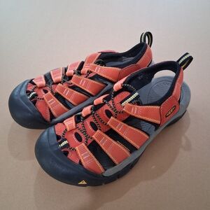 KEEN Kids' Orange and Black Sandals